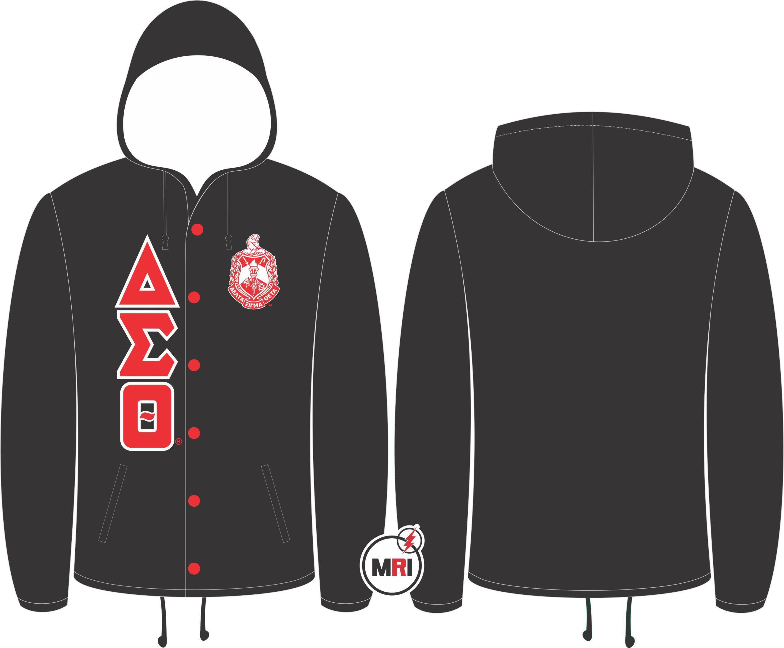 Delta Sigma Theta Coaches Jackets With Hood