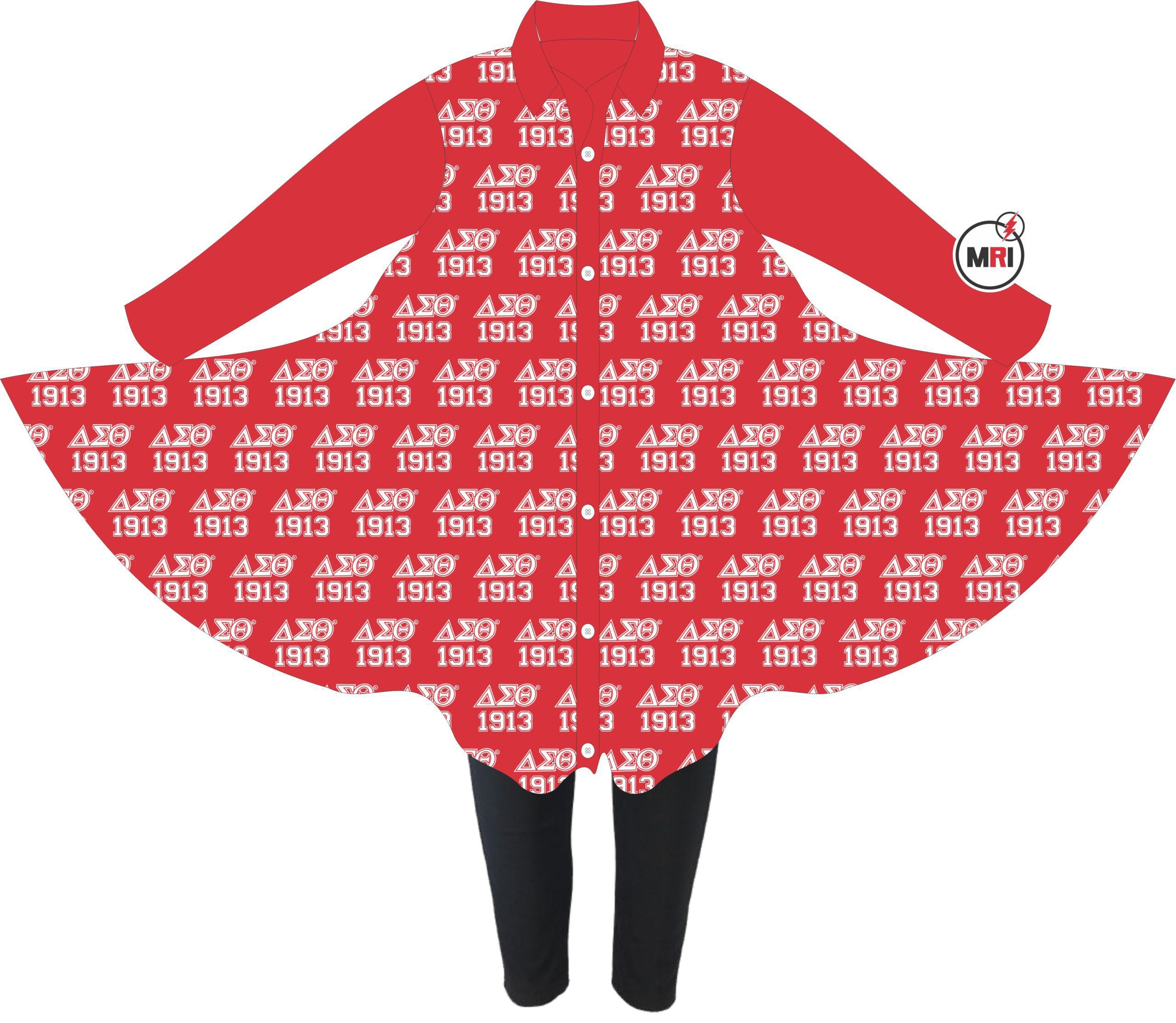 Delta Sigma Theta Sublimated High Low Dress