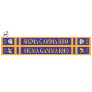 Sigma Gamma Rho Sublimated Silk Scarf