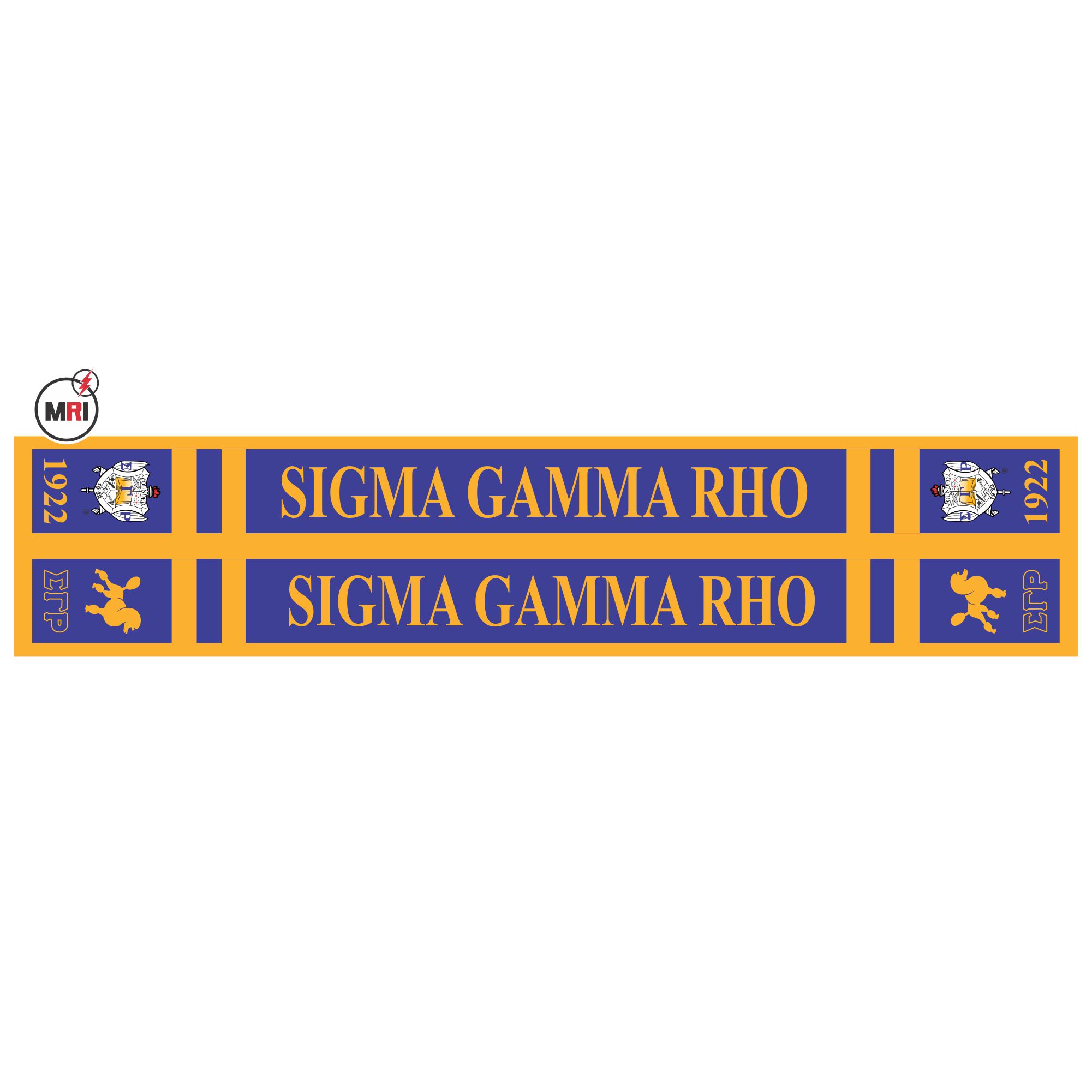 Sigma Gamma Rho Sublimated Silk Scarf