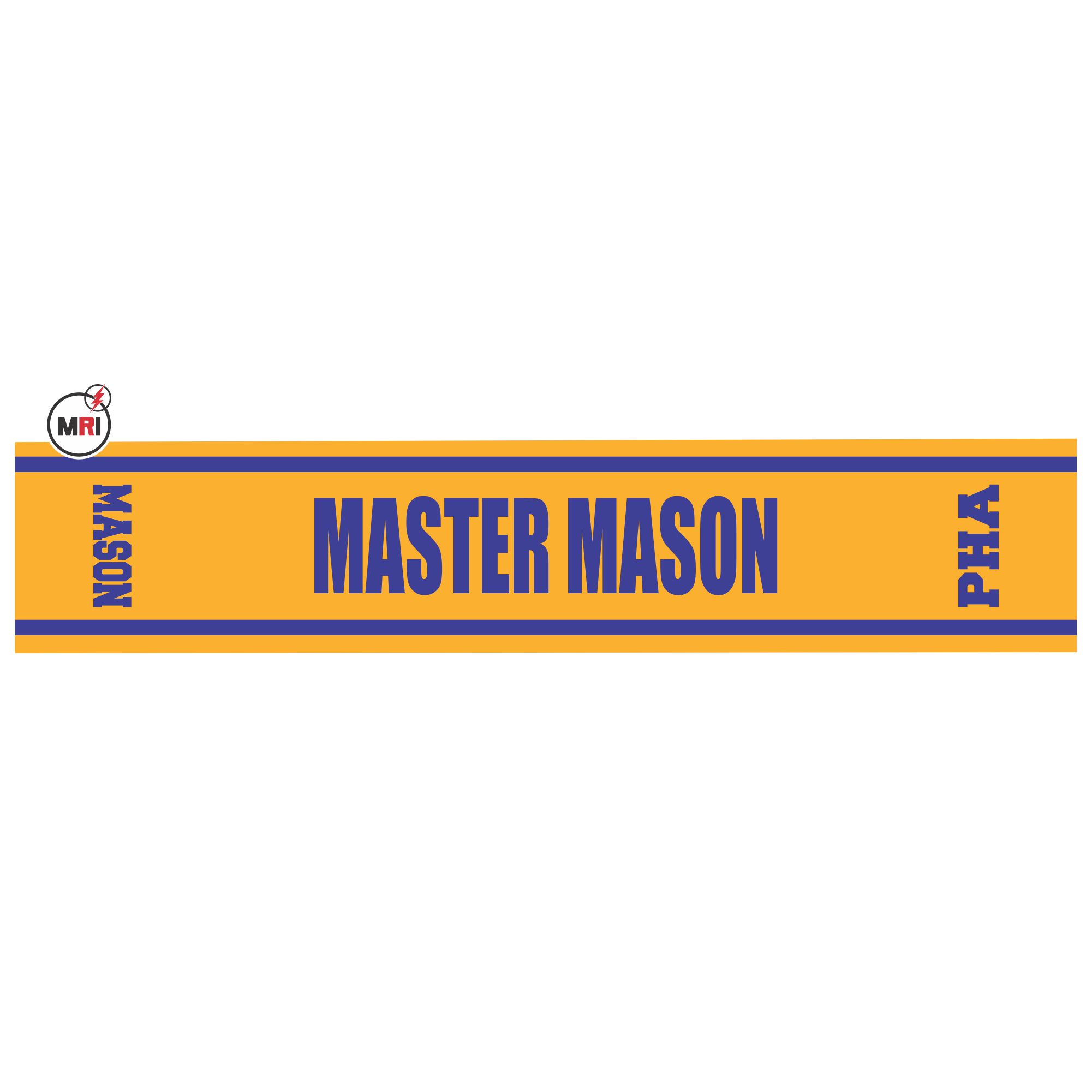 Master Mason Sublimated Silk Scarf