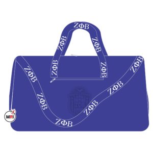 Zeta Phi Beta Embossed Duffle Bag