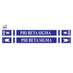 Phi Beta Sigma Sublimated Silk Scarf