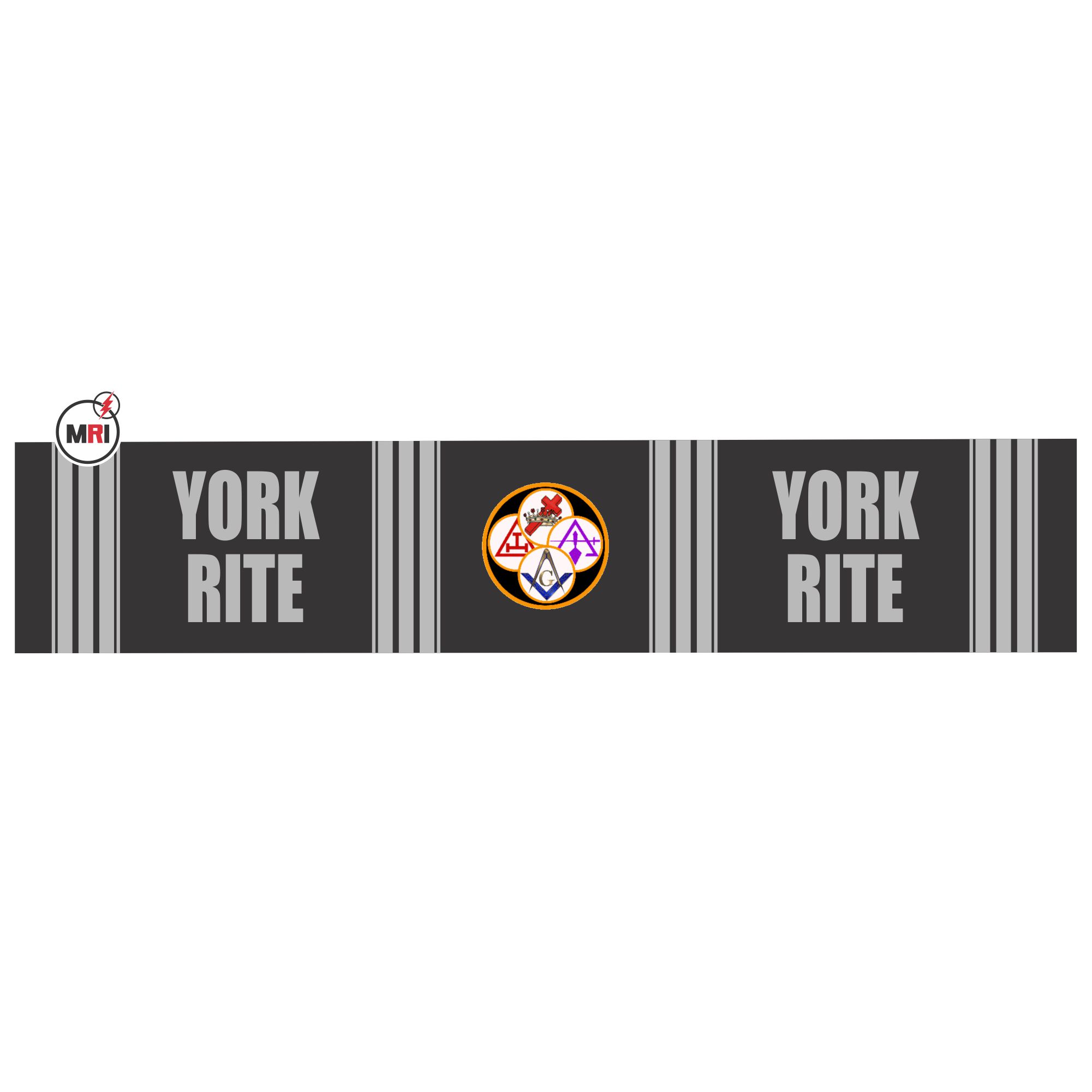 York Rite Sublimated Silk Scarf