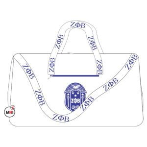 Zeta Phi Beta Embroidered Duffle Bag