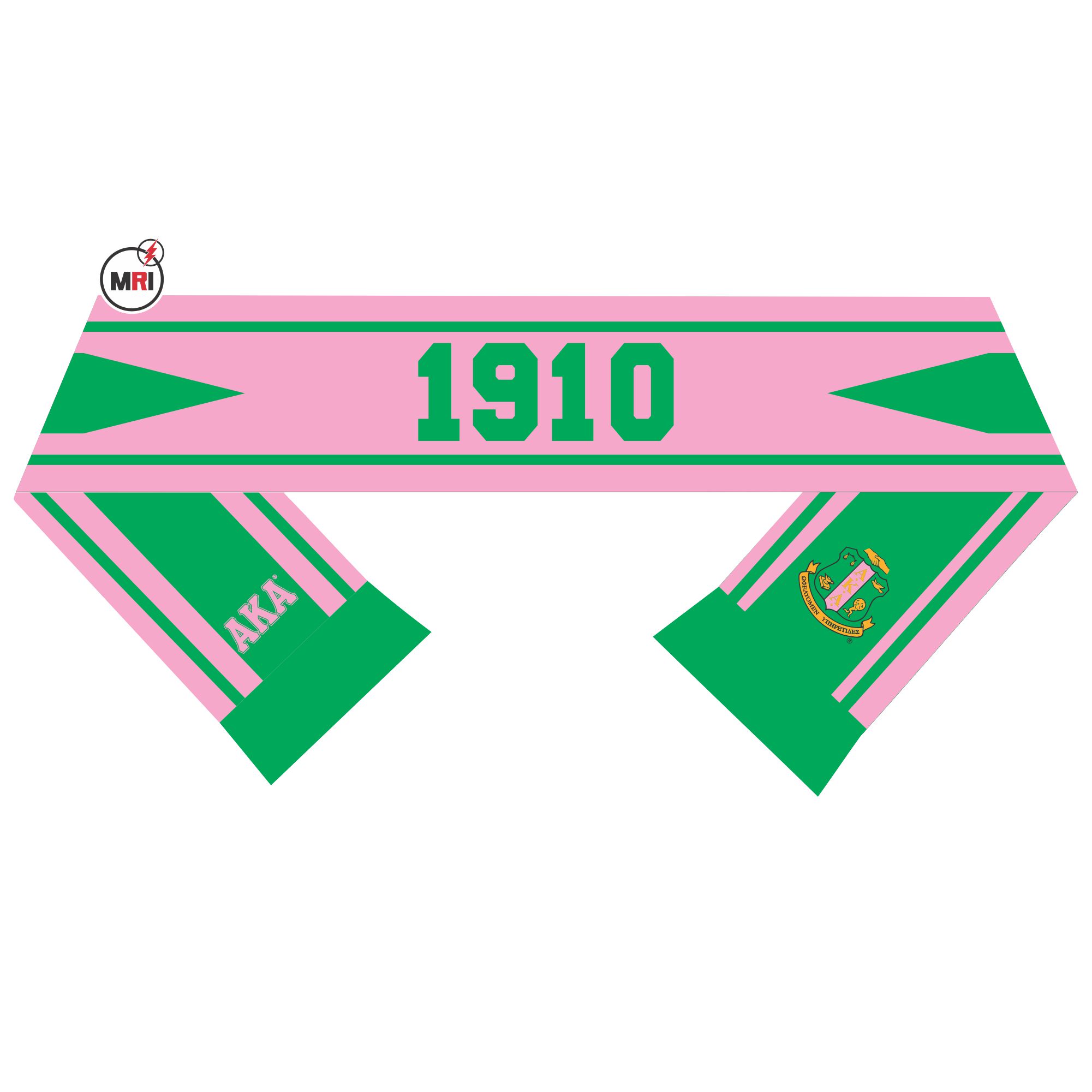 Alpha Kappa Alpha Sublimated Silk Scarf - Image 2