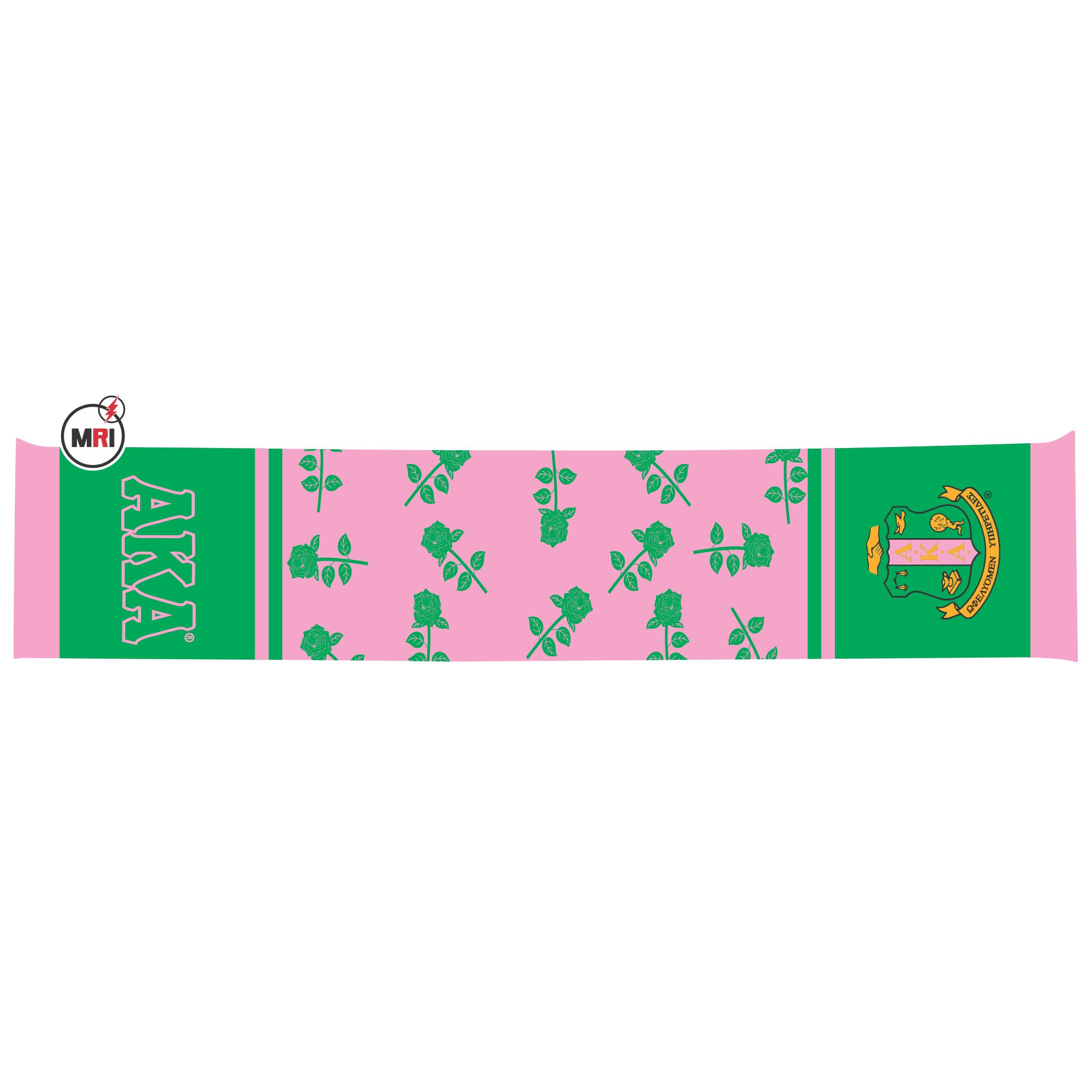 Alpha Kappa Alpha Sublimated Silk Scarf