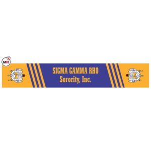 Sigma Gamma Rho Sublimated Silk Scarf