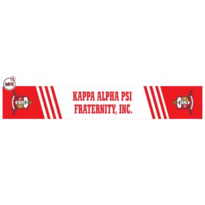 Kappa Alpha Psi Sublimated Silk Scarf