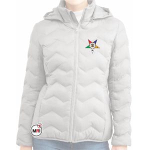 Order Of The Eastern Star Puffer Jacket with Hood