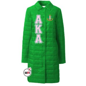 Alpha Kappa Alpha Puffer Long Coat/Jacket