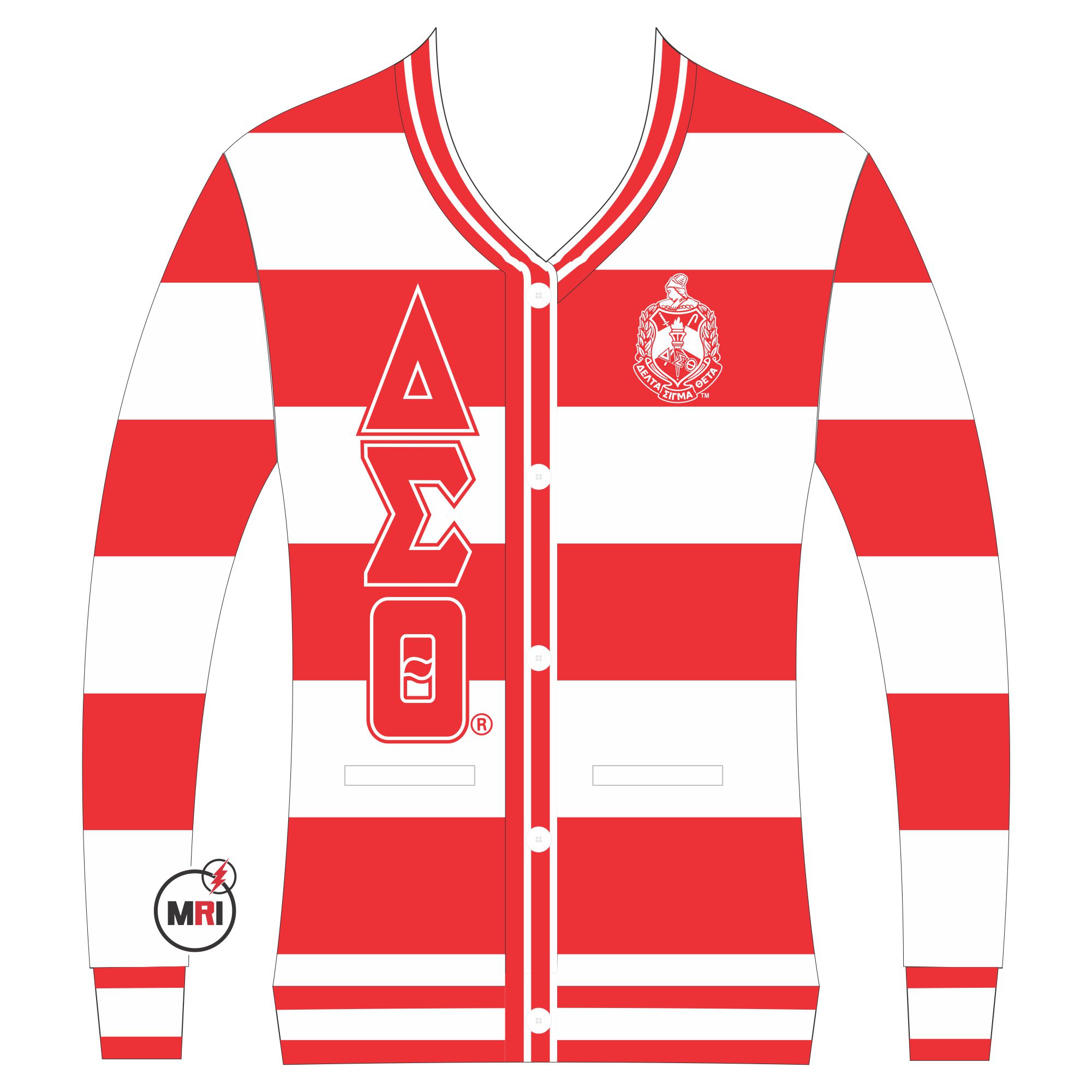 Delta Sigma Theta Knitted Cardigan Sweater
