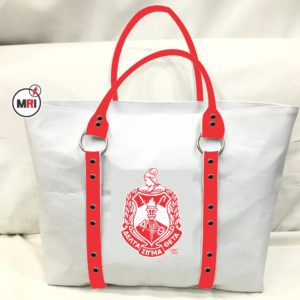Delta Sigma Theta PU Leather Tote Bag