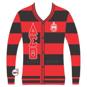 Delta Sigma Theta Knitted Cardigan Sweater