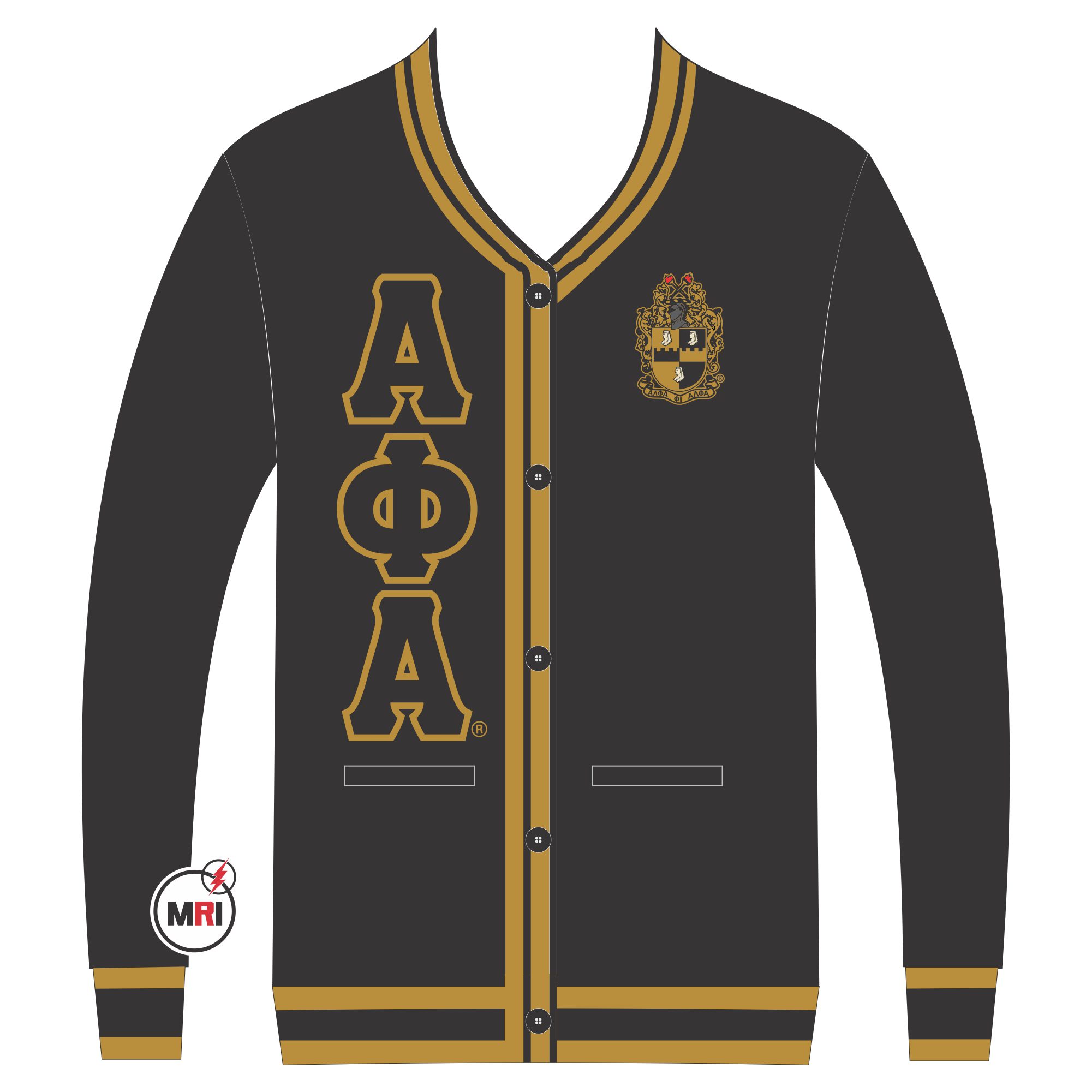 Alpha Phi Alpha Knitted Cardigan Sweater