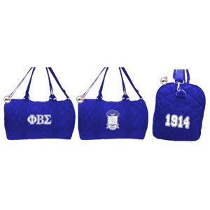 Phi Beta Sigma Quilted Duffle Bag