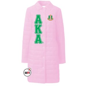 Alpha Kappa Alpha Puffer Long Coat/Jacket