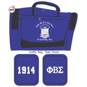 Phi Beta Sigma Duffle Bag