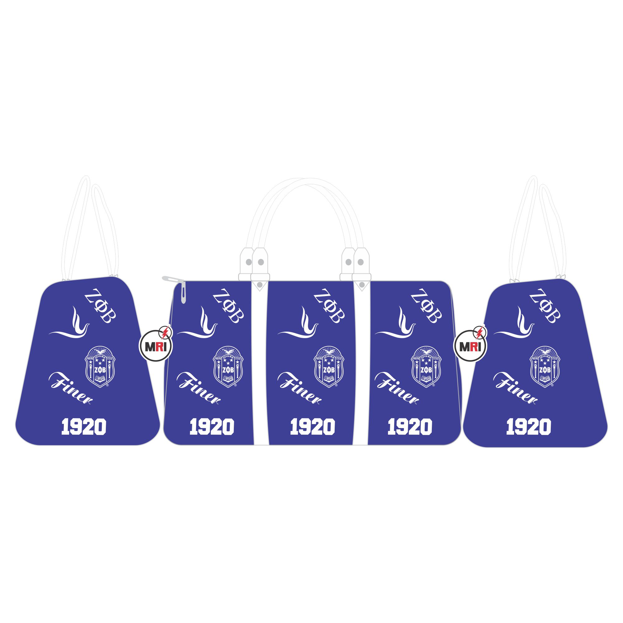 Zeta Phi Beta Sublimation Duffle Bag