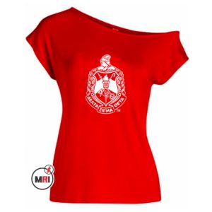 Delta Sigma Theta Off Shoulder Tee