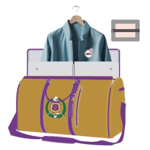 Omega Psi Phi Garment Bag Convert Into Duffle Bag