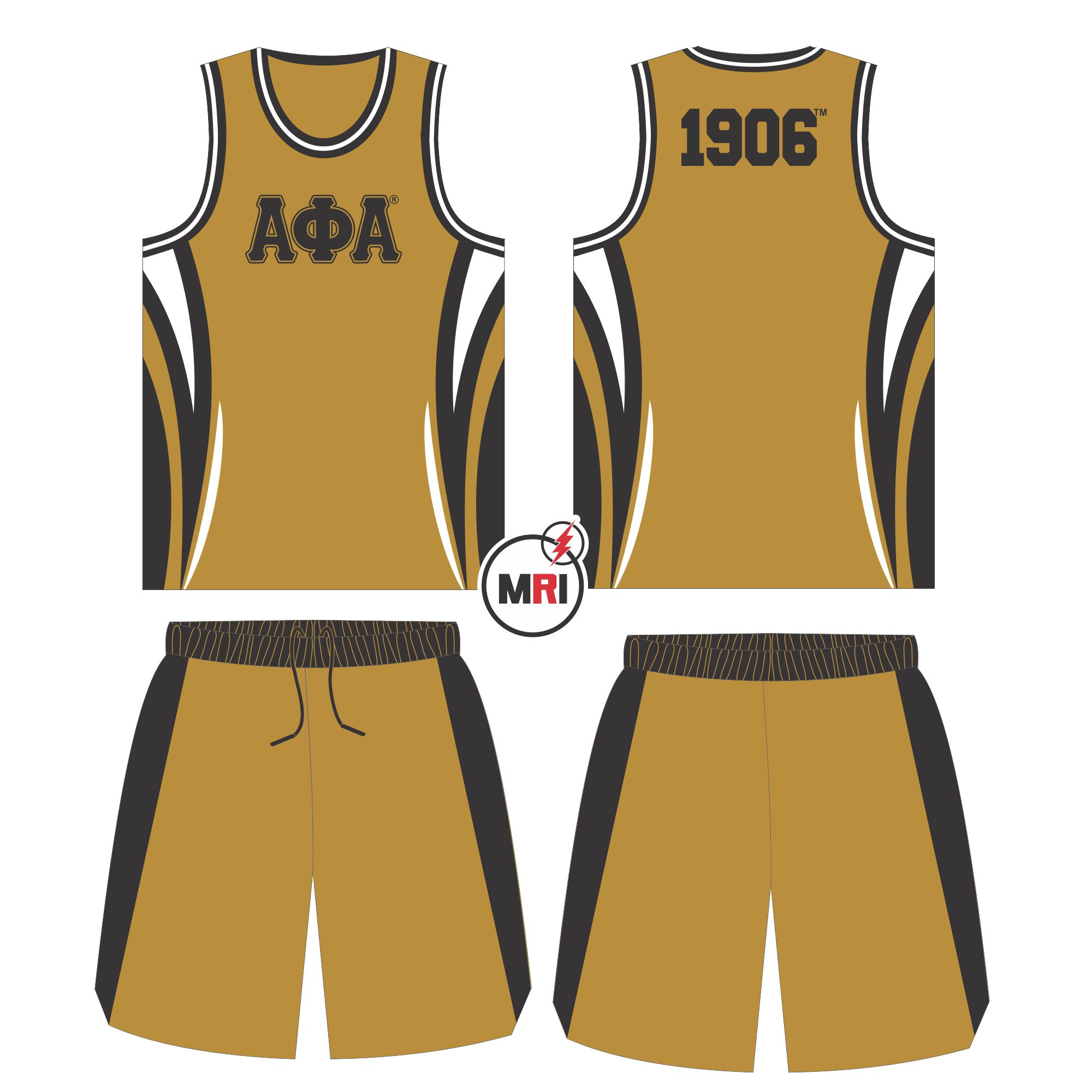 Alpha Phi Alpha Basketball Set Jersey with Short