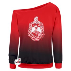 Delta Sigma Theta Off Shoulder Sweatshirt