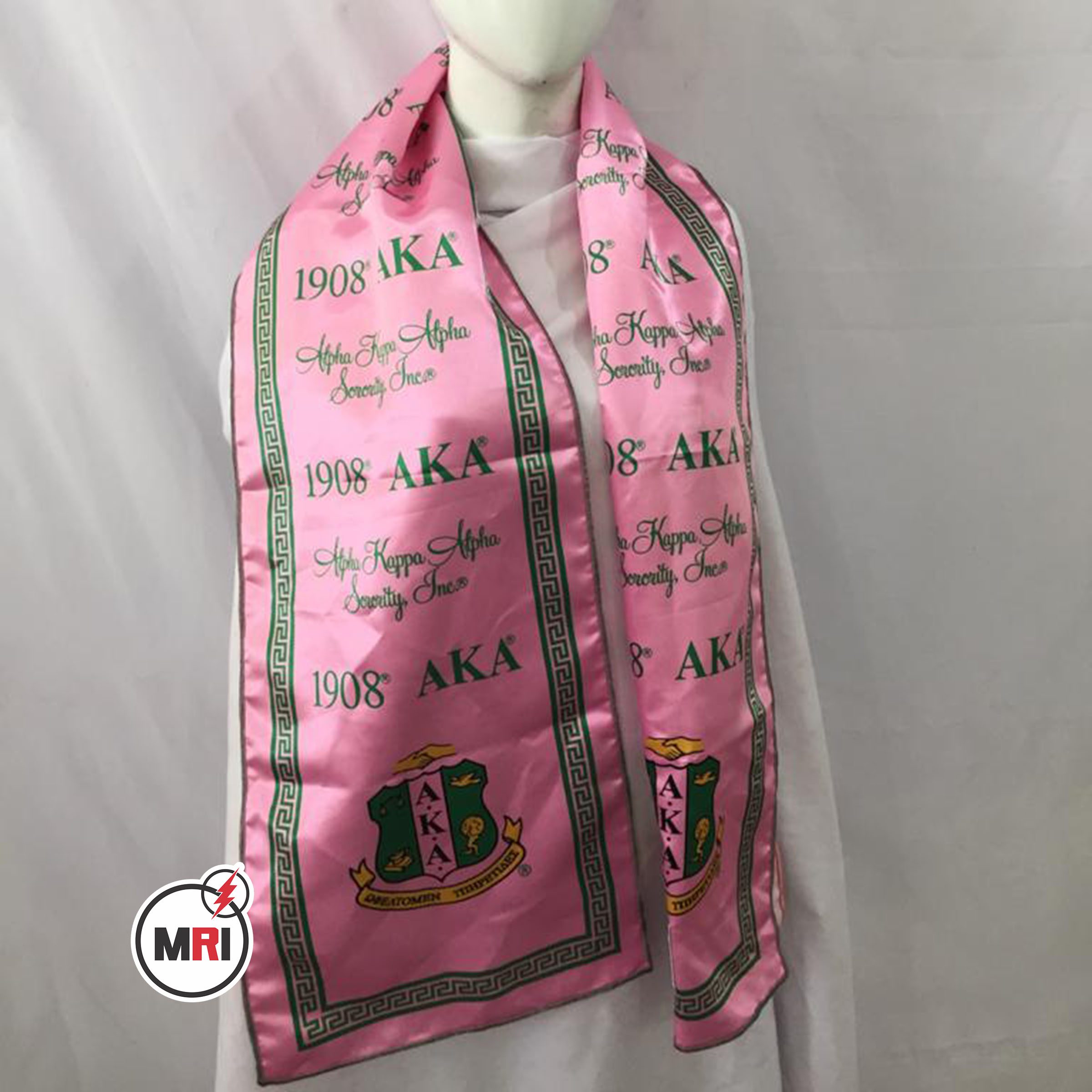 Alpha Kappa Alpha Sublimated Silk Scarf