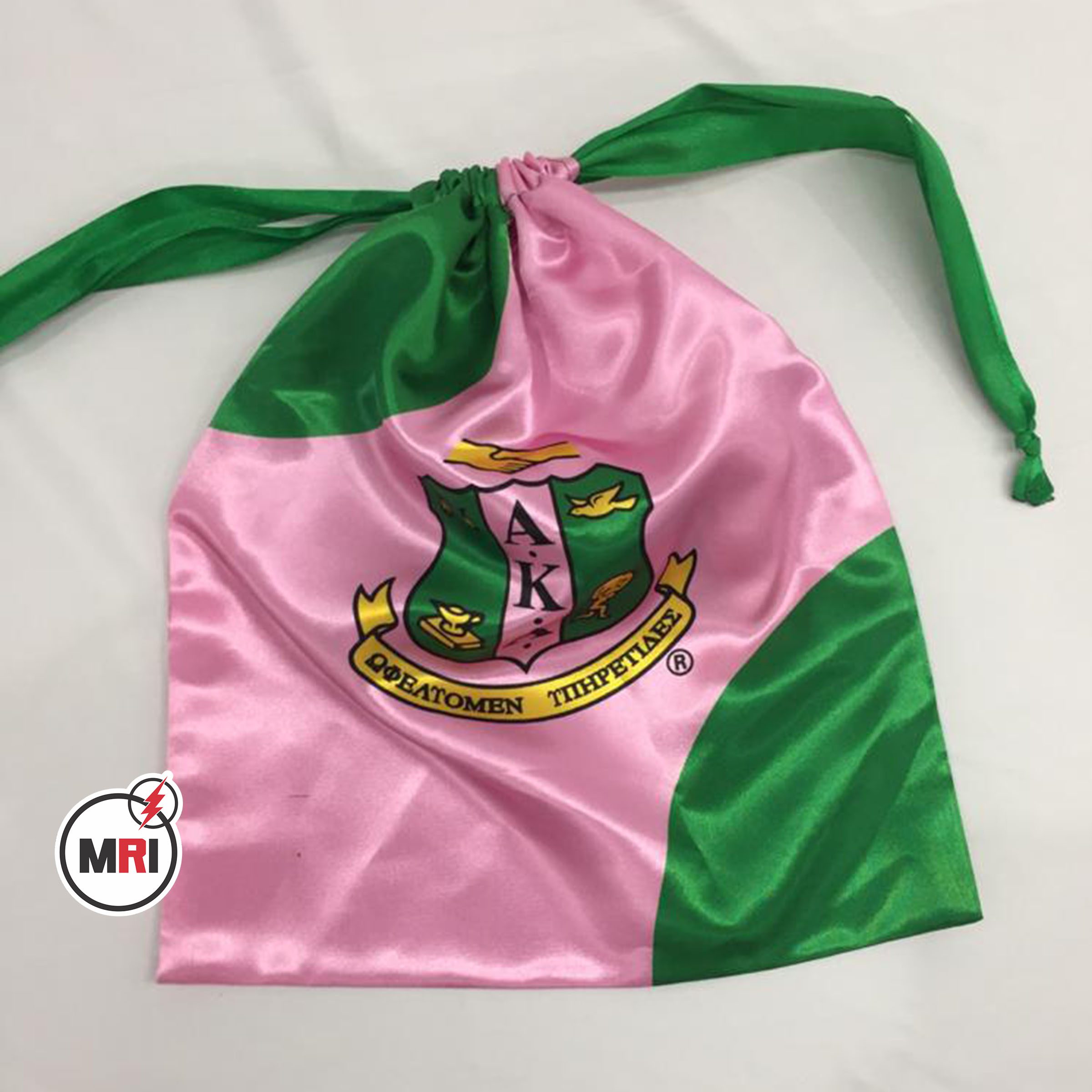 Alpha Kappa Alpha Silk Shoe Bag - Image 3