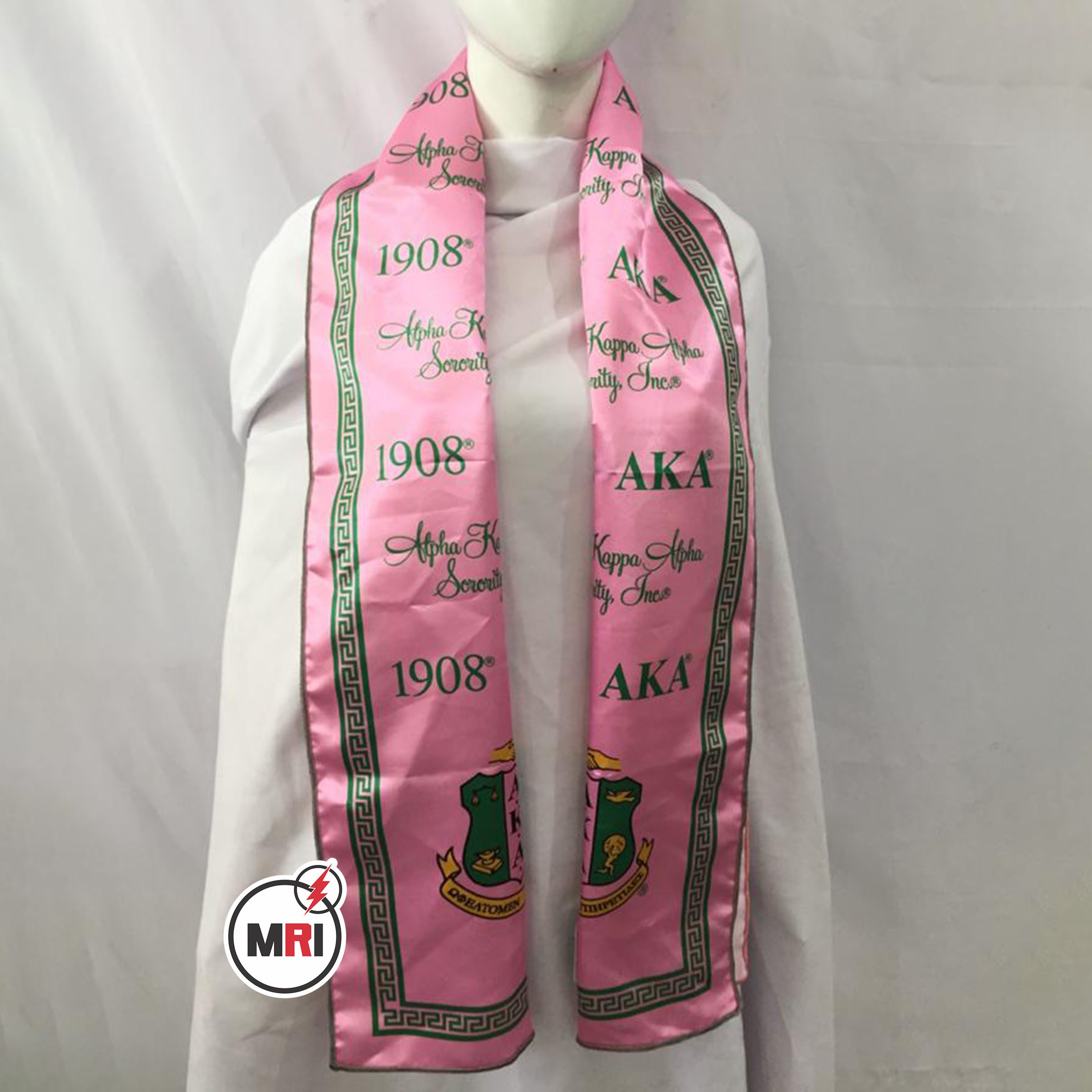 Alpha Kappa Alpha Sublimated Silk Scarf - Image 3