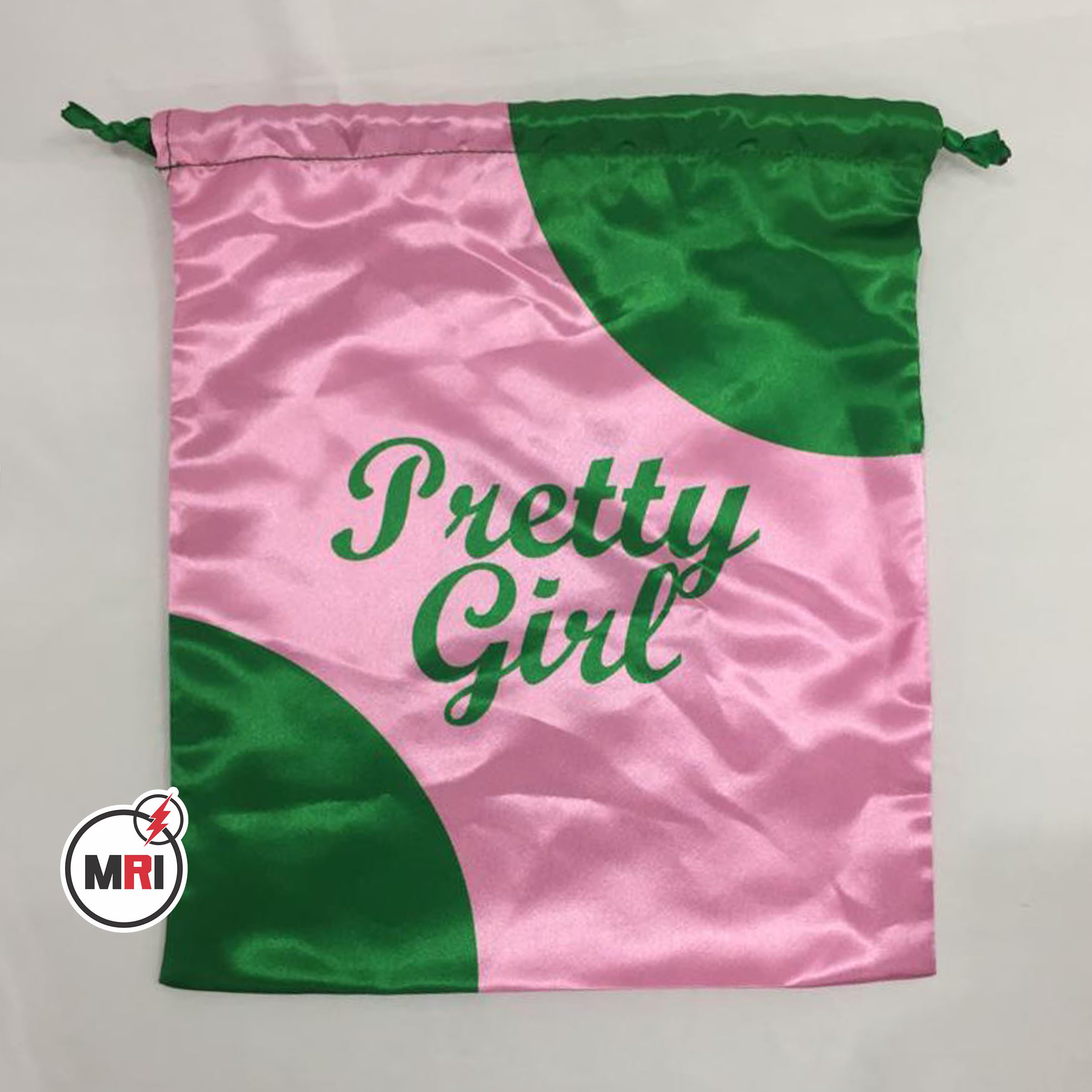 Alpha Kappa Alpha Silk Shoe Bag - Image 2