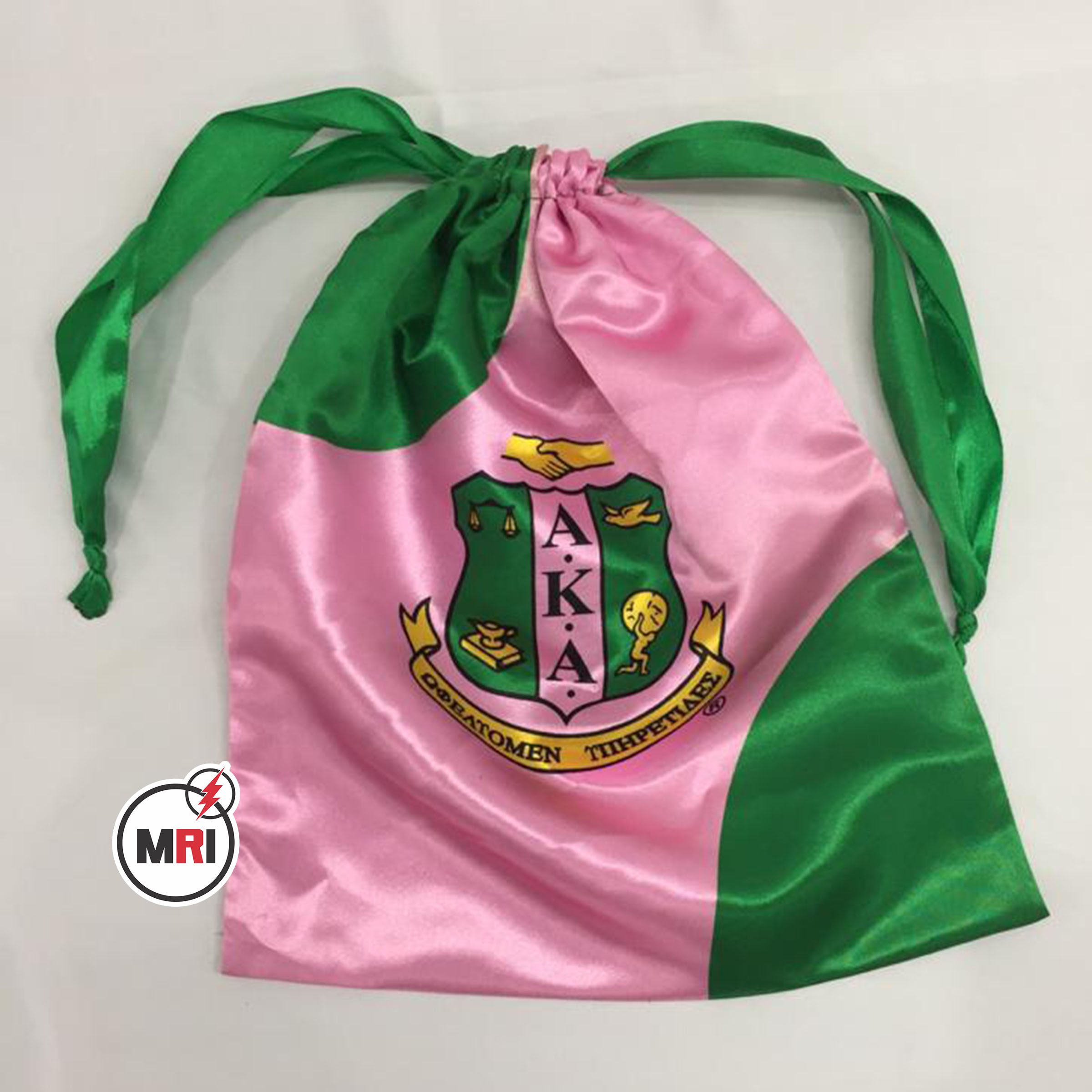 Alpha Kappa Alpha Silk Shoe Bag - Image 3