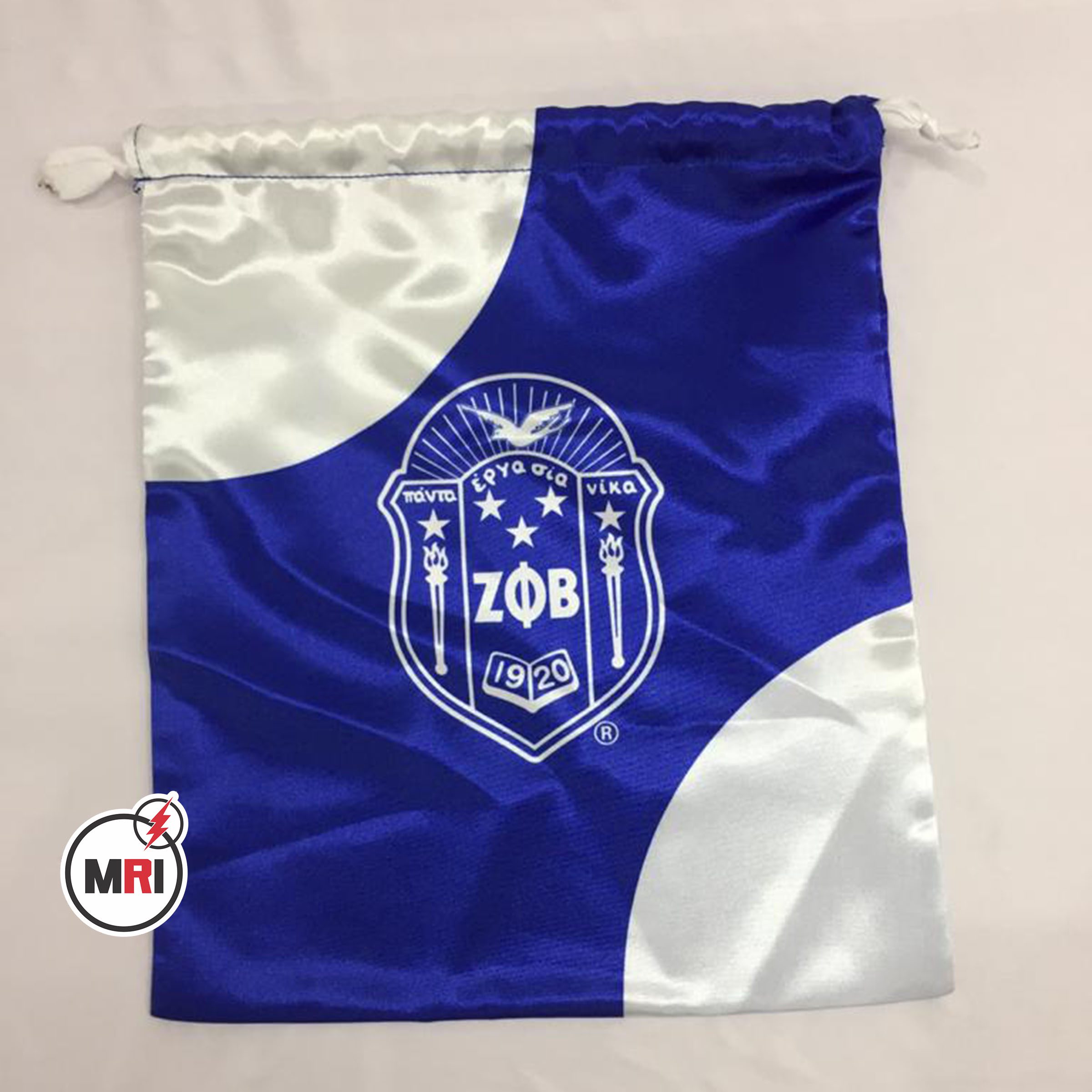 Zeta Phi Beta Silk Shoe Bag