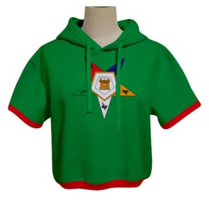 Order Of The Eastern Star Crop Hoodie