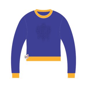 Sigma Gamma Rho Embossed Crop Sweatshirt