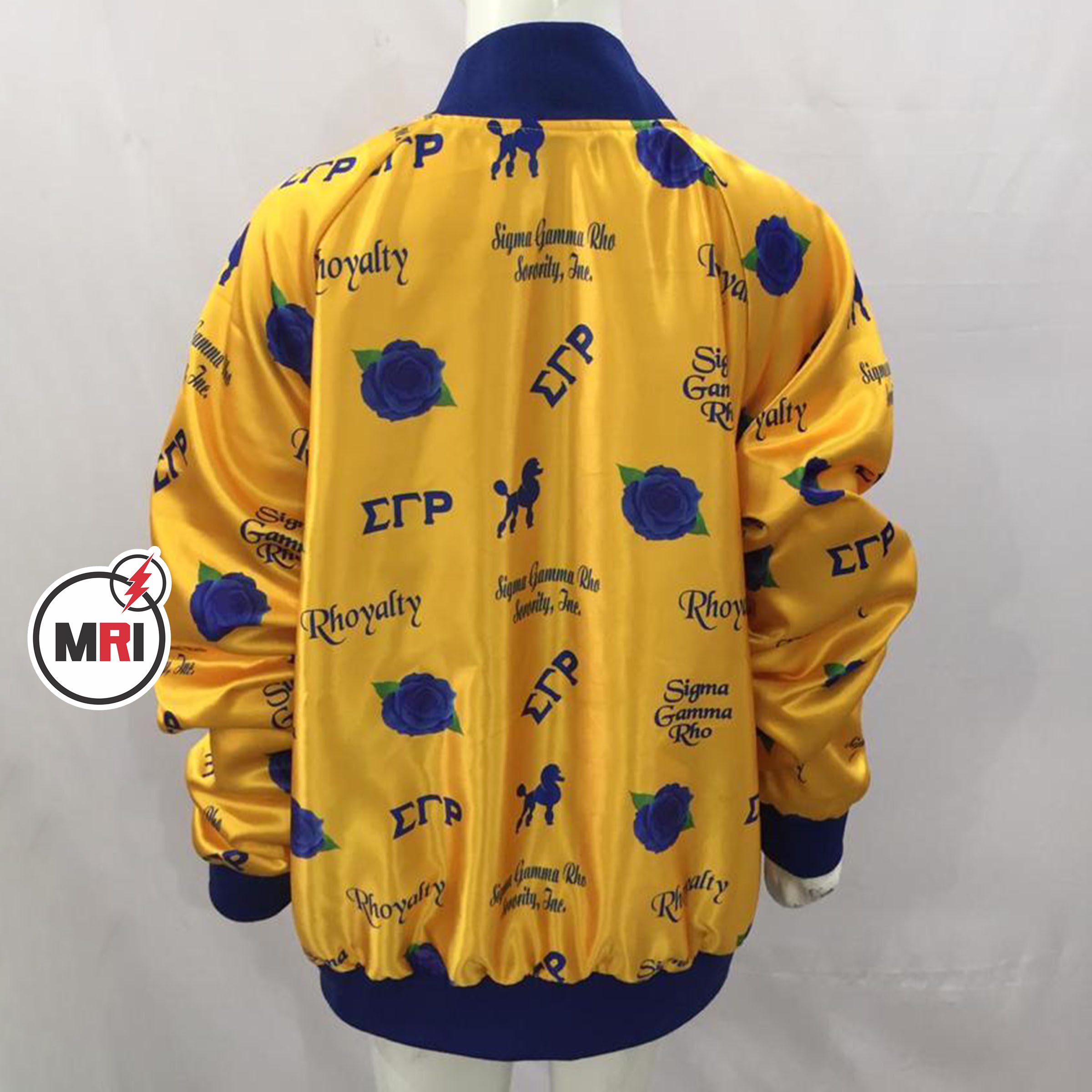 Sigma Gamma Rho Sublimated Satin Jacket - Image 3