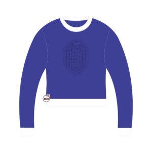 Zeta Phi Beta Embossed Crop Sweatshirt