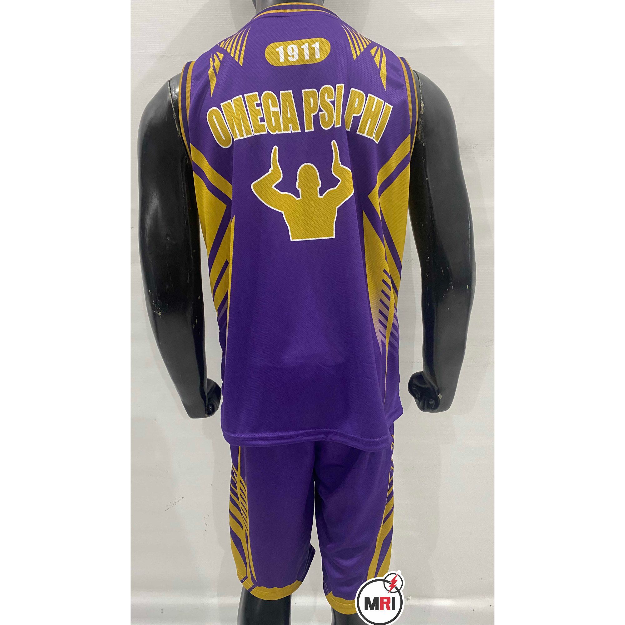 Omega Psi Phi Basketball Set Jersey With Short - Image 2