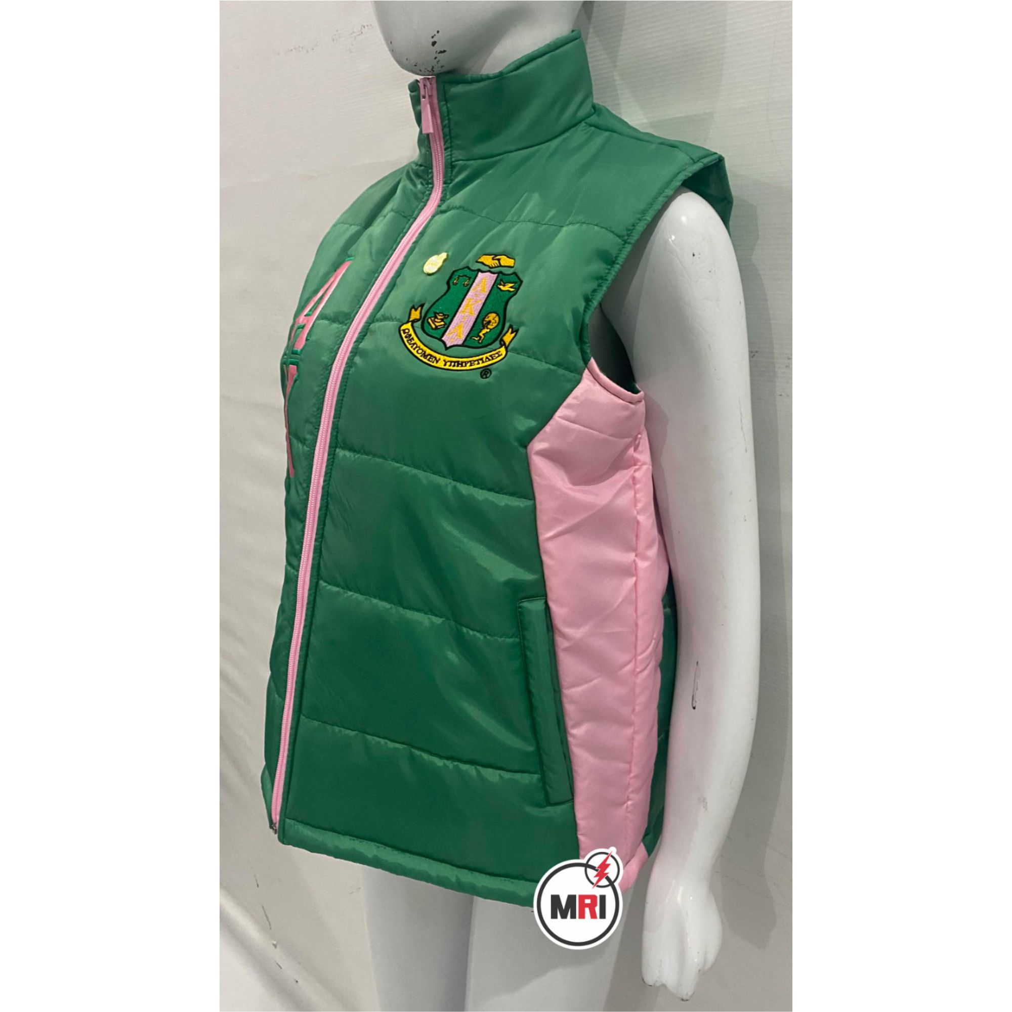 Alpha Kappa Alpha Puffer Vest - Image 3