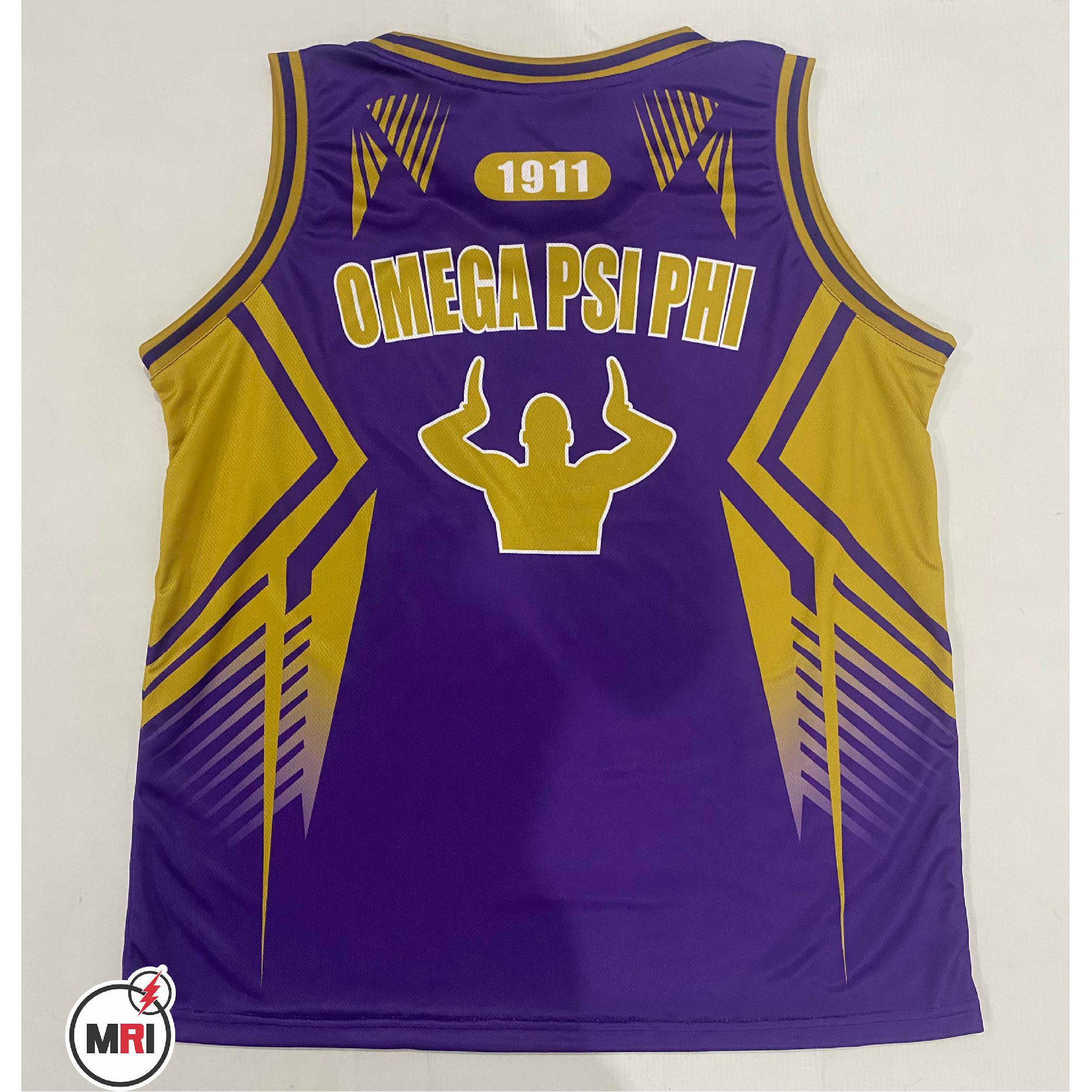Omega Psi Phi Basketball Set Jersey With Short - Image 4