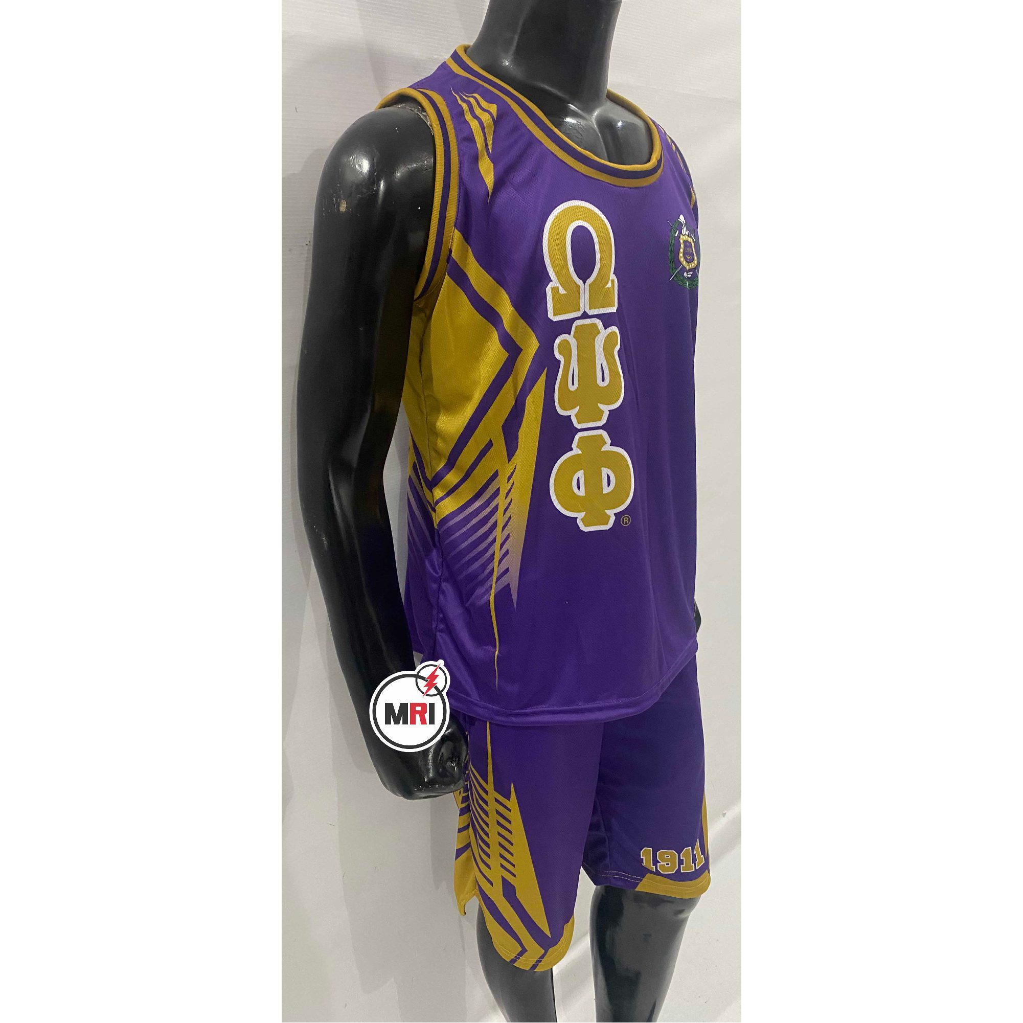 Omega Psi Phi Basketball Set Jersey With Short - Image 8