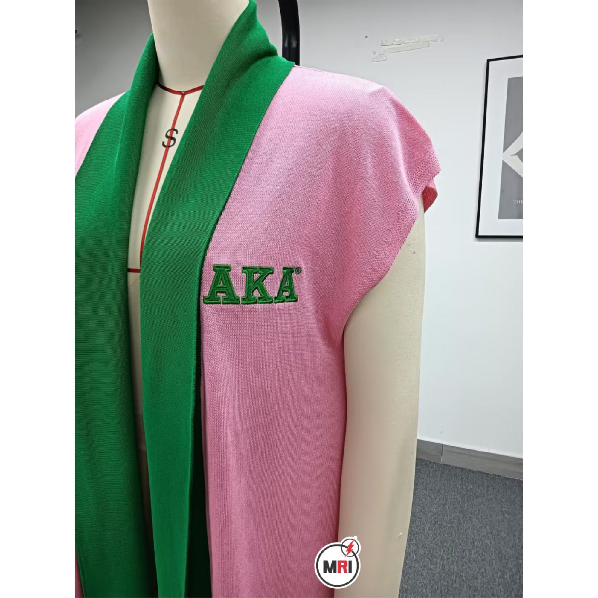 Alpha Kappa Alpha Knitted Cape Shawl - Image 2