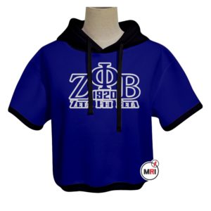 Zeta Phi Beta Crop Hoodie