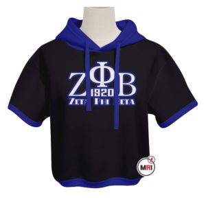 Zeta Phi Beta Crop Hoodie
