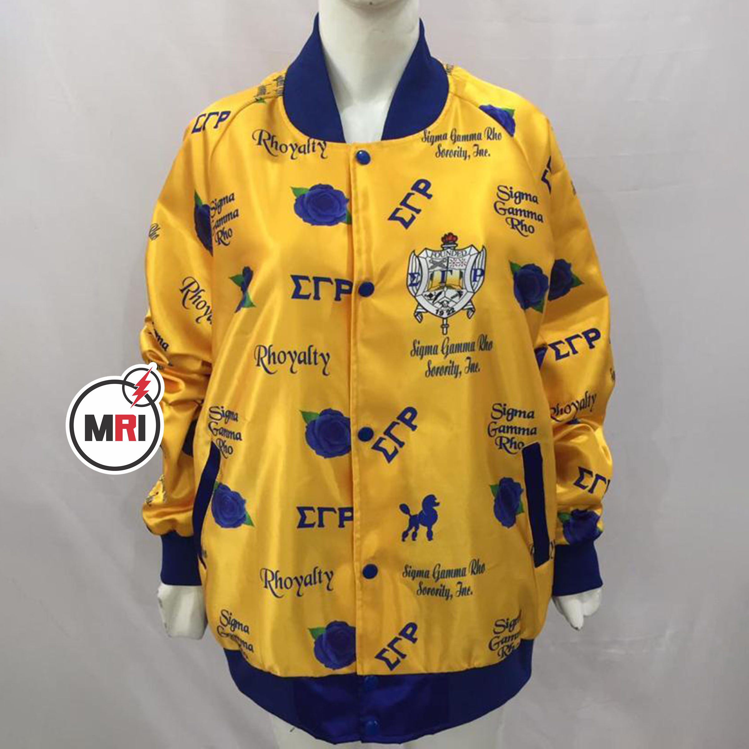Sigma Gamma Rho Sublimated Satin Jacket