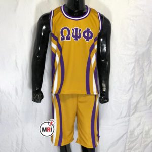 Omega Psi Phi Basketball Set Jersey With Short