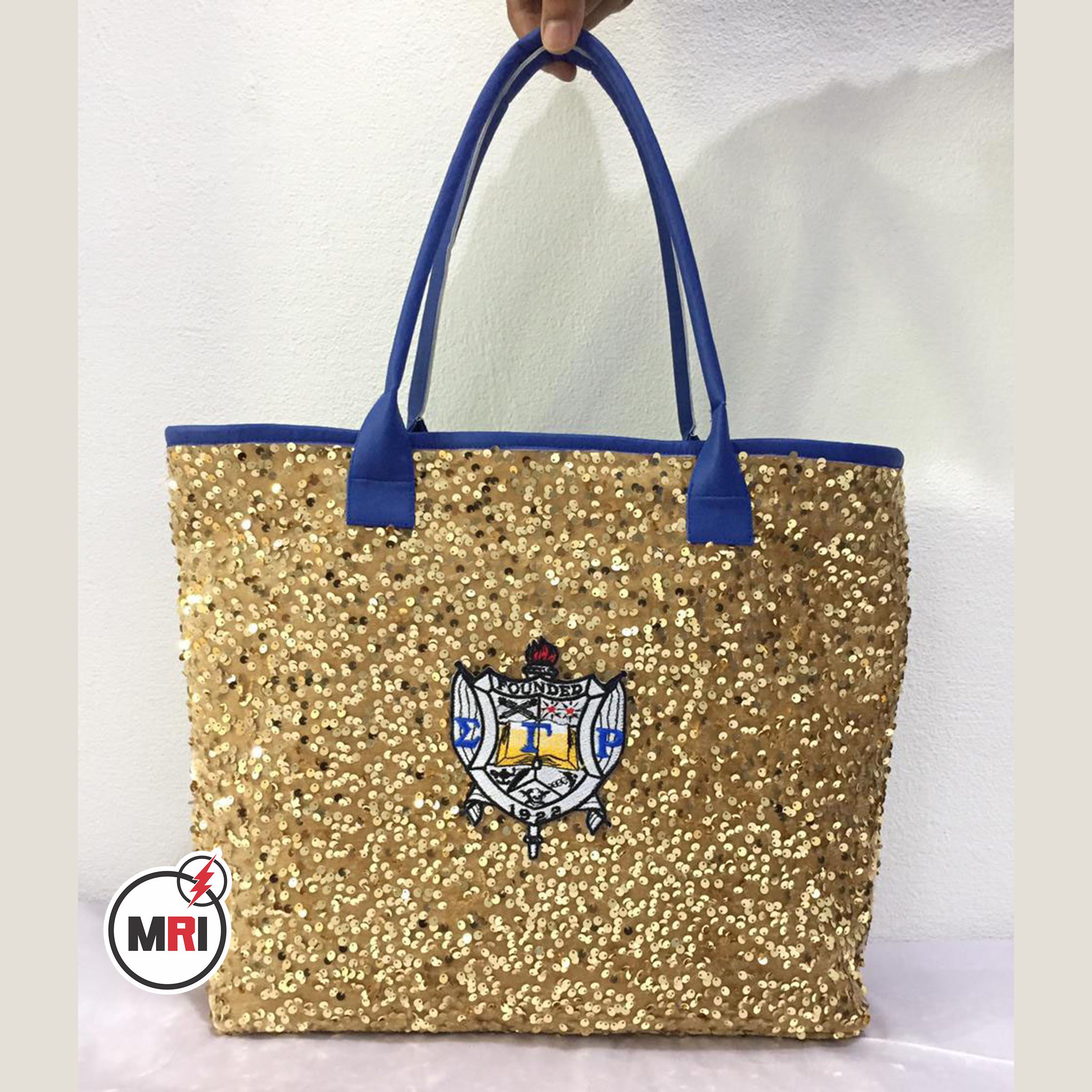 Sigma Gamma Rho Sequin Hand Bag