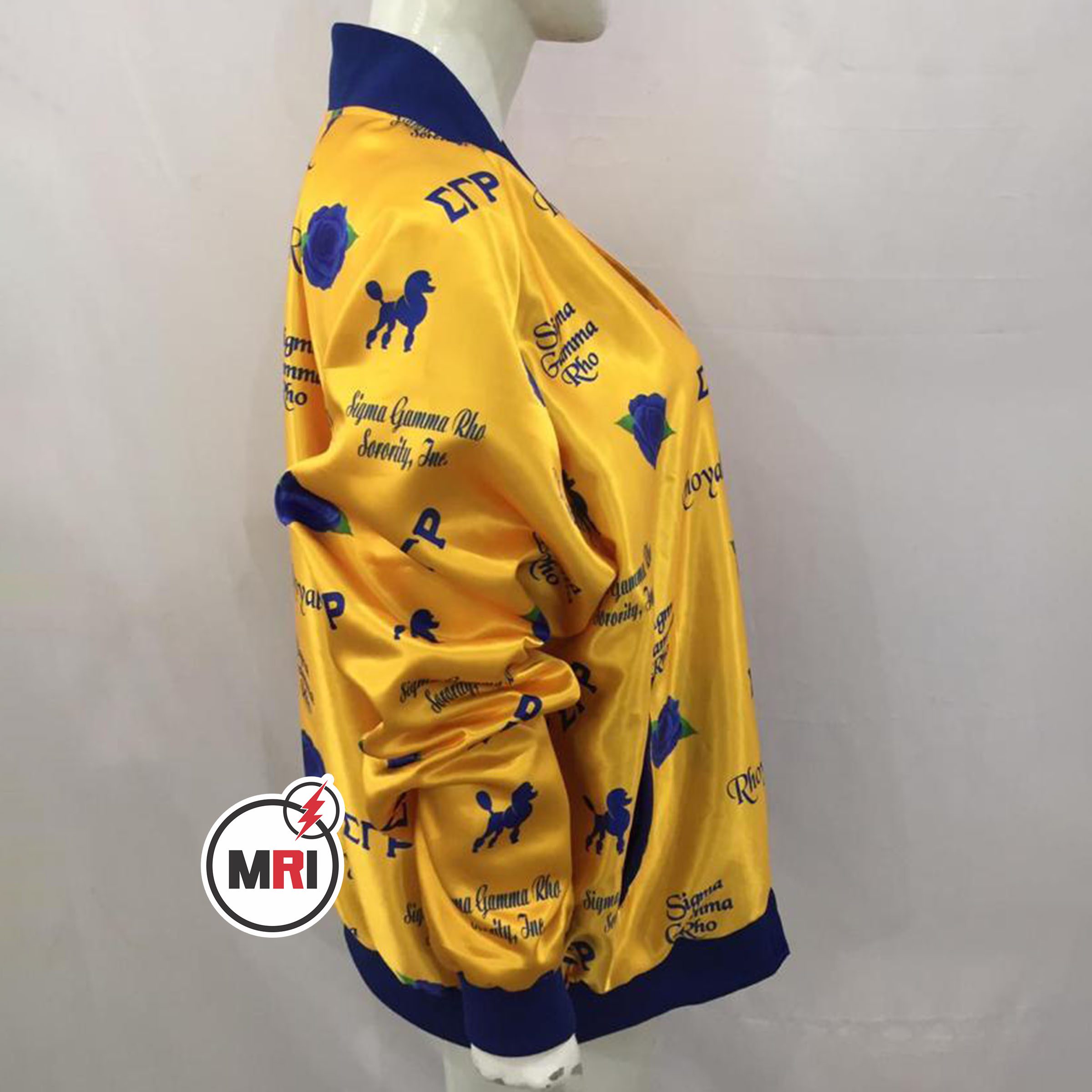 Sigma Gamma Rho Sublimated Satin Jacket - Image 2