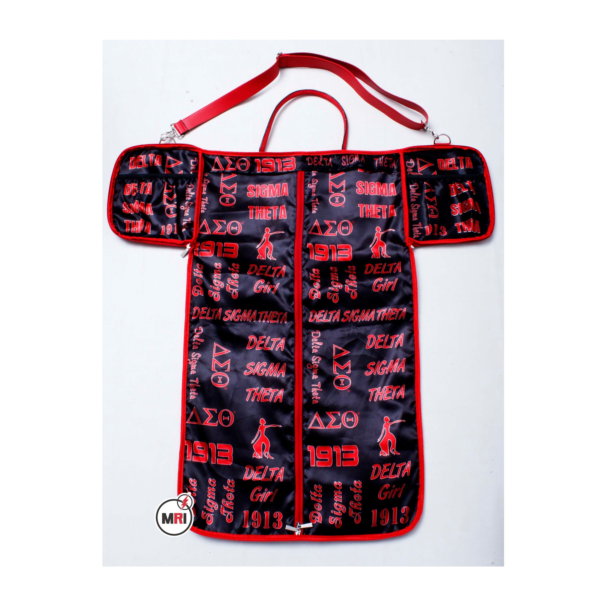 Delta Sigma Theta Garment Bag Convert Into Duffle Bag - Image 4
