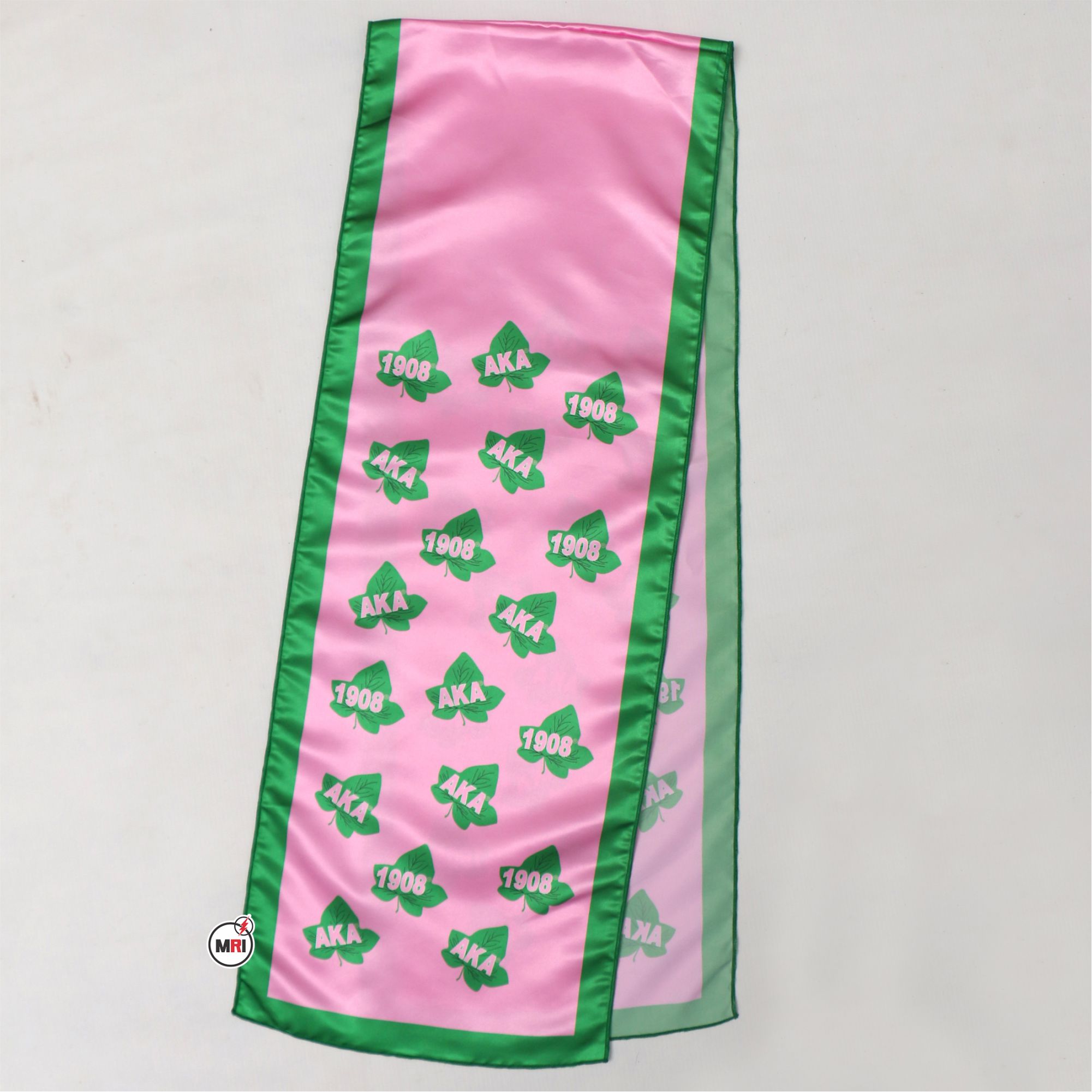 Alpha Kappa Alpha Sublimated Silk Scarf - Image 2